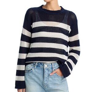 Velvet Graham & Spencer Women's Size S Kanan Stripe Navy White Sweater NEW